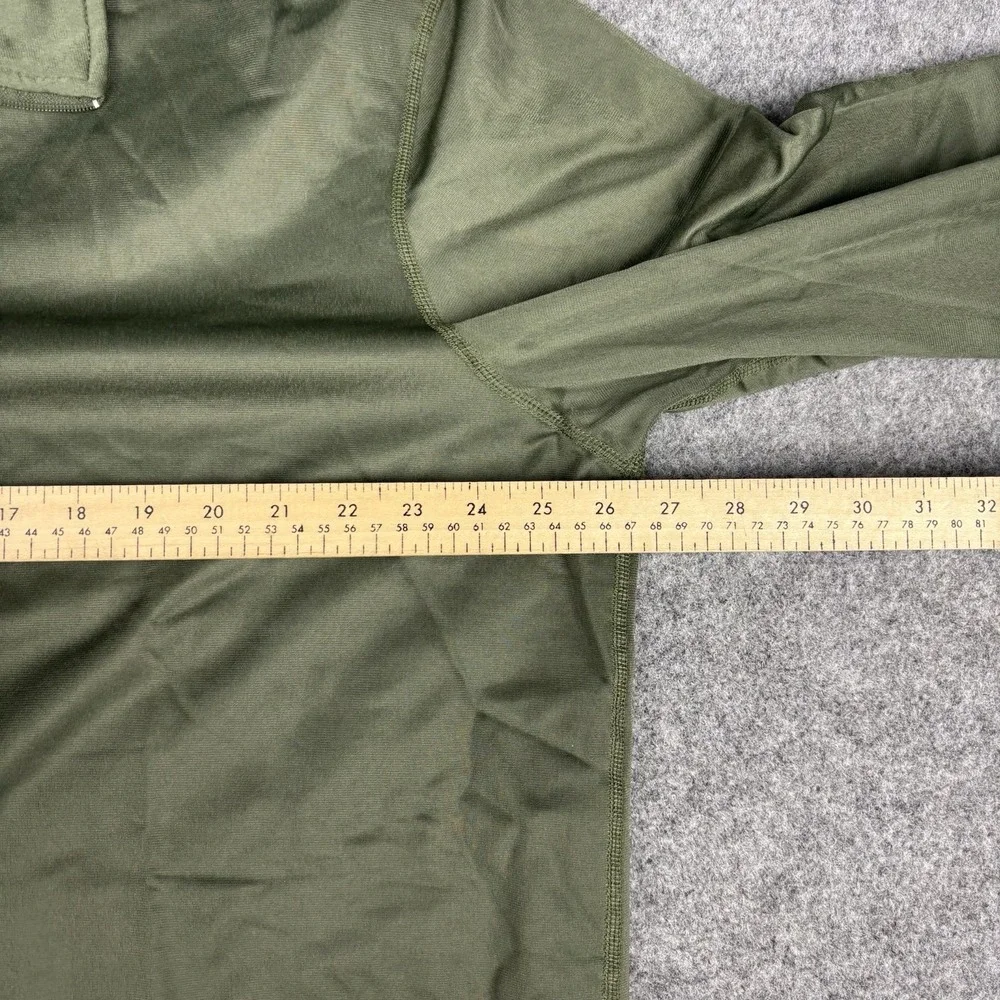 US Army Waffle Top Shirt Mens Xl Green Thermal 1/4 Zip Military ECWCS Gen 3 OD